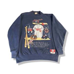 Vintage 1992 Nutmeg Mills Minnesota Twins MLB Crewneck Sweatshirt